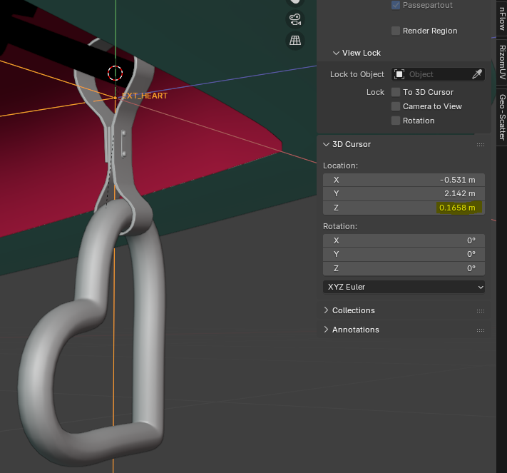 Высота курсора